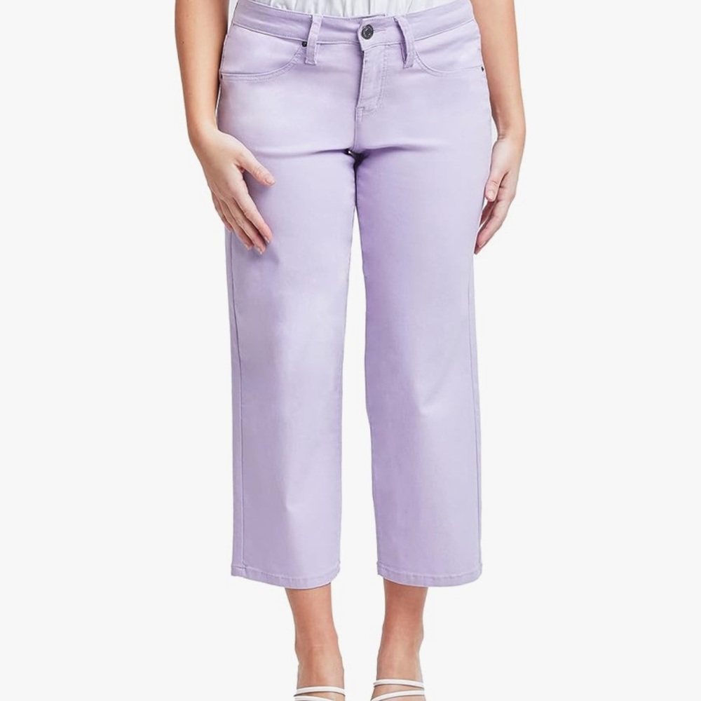 Royalty For Me Womens Women's Hyperstretch High Rise Wide Leg Flood Pantspants